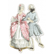 Paris, France Ephemera Kit Dancing Couple 02