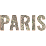 Paris, France Ephemera Kit Word Label Paris