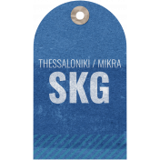Greece Ephemera Kit Luggage Tag 03