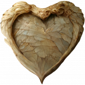 Shabby Vintage Christmas #1 Wood Heart