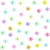 Pastel Pointy Flowers