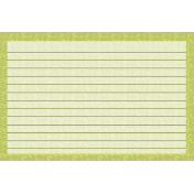 4x6 Olive Floral Lined Journal Card with Magic Stars