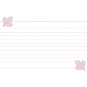 4x6 Horizontal Lined Journal Card with Floral Corners, Magic Stars