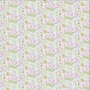 12x12 Floral Easter Sprinkles Background Paper