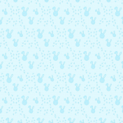 Light Blue Bunny, Easter Sprinkles Background Paper