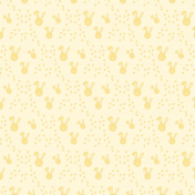 Yellow Bunnies, Easter Sprinkles Background Paper
