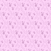 12x12 Purple Bunnies Easter Sprinkles Background Paper