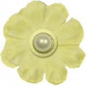 Lemon Yellow Flower with Pearl Fruity Collection