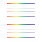 4x6 Rainbow Lined Journaling Card