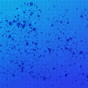 Paint Splatters on Gradient Blue Background