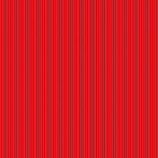 Holiday Ready Red with Black Skinny Stripes