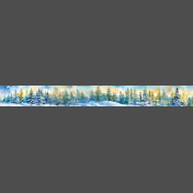 Watercolor Snowy Winter Washi Tape