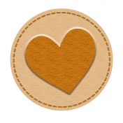 Embossed Kraft Heart