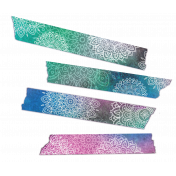 Washi Tape Strips- Watercolour Mandalas