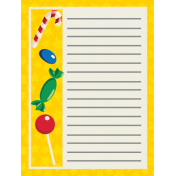Elfie Xmas: Journal Card- Candy