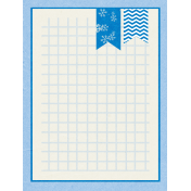 Elfie Xmas: Journal Card- Snowflakes