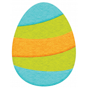Easter 2017: Egg with Stripes, Felt