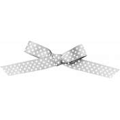 April 2021 Blog Train: Knotted Bow with Dots 01, White (Light Gray)