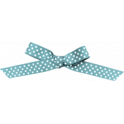 April 2021 Blog Train: Knotted Bow with Dots 01, Light Aqua