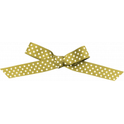 April 2021 Blog Train: Knotted Bow with Dots 01, Gold