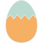 The Good Life: April 2022- Easter Egg Sticker 04a