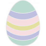 The Good Life: April 2022- Easter Egg Sticker 03a