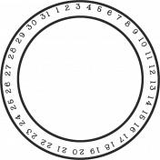 The Good Life: April 2022- Easter Date Circle 01a Black