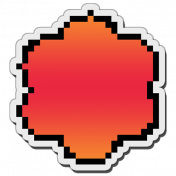 Pixels Stickers: Flower 2