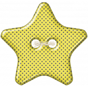 Back To School: Button Star 01 Yellow