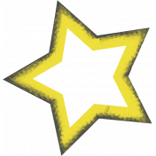 Back To School: Star, Yellow with Black Trim