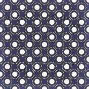 Back To School: Paper, Pattern Dots 06 White, Blue & Yellow