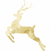 Gold Leaf Foil: Deer 03