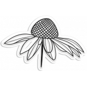 Clear Flower Sticker