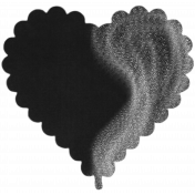 Scalloped edge heart