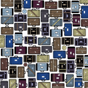 Summer Vacation- Patterned Paper- Suitcases 01