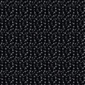 Winter's New Year- Black With Silver Stars Background Paper