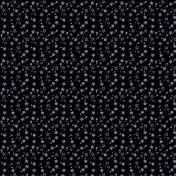 Winter's New Year- Black With Silver Stars Background Paper