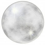 Winter's New Year- Silver Disco Ball