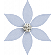 June 2024 Flower Template Challenge- blue flower