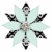 June 2024 Flower Template Challenge- green and black flower