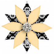 June 2024 Flower Template Challenge- yellow and black flower
