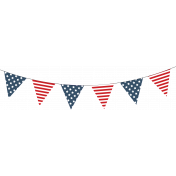 USA Patriotic Bunting Banner