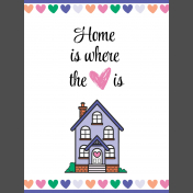 September 2024 Blog Train- Journal Card- Home is Where the Heart Is