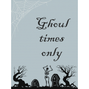 October 2024 Blog Train- Journal Card- Ghoul Times Only