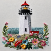 Embroidery Lighthouse-1