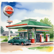 Old Sinclair Gas Station 