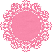 BB Fiesta Pink Doily