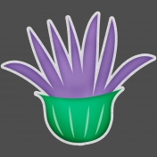 BB Fiesta Purple Flower Sticker