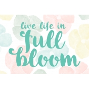 Full Bloom Journal Card 06 4x6