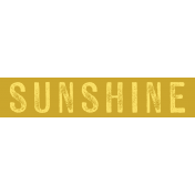Picnic Day Print Label Sunshine
